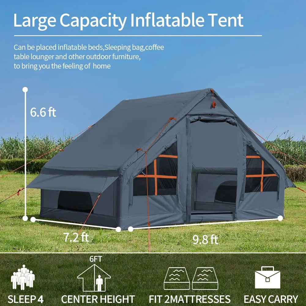 Inflatable Tent With Pump Four To Six Person Glamping Tent