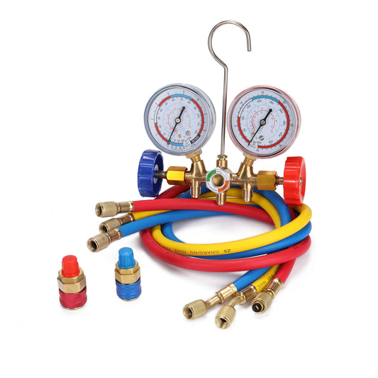 Refrigerant Gauge 3 Way Air Conditioning Manifold Set R134A