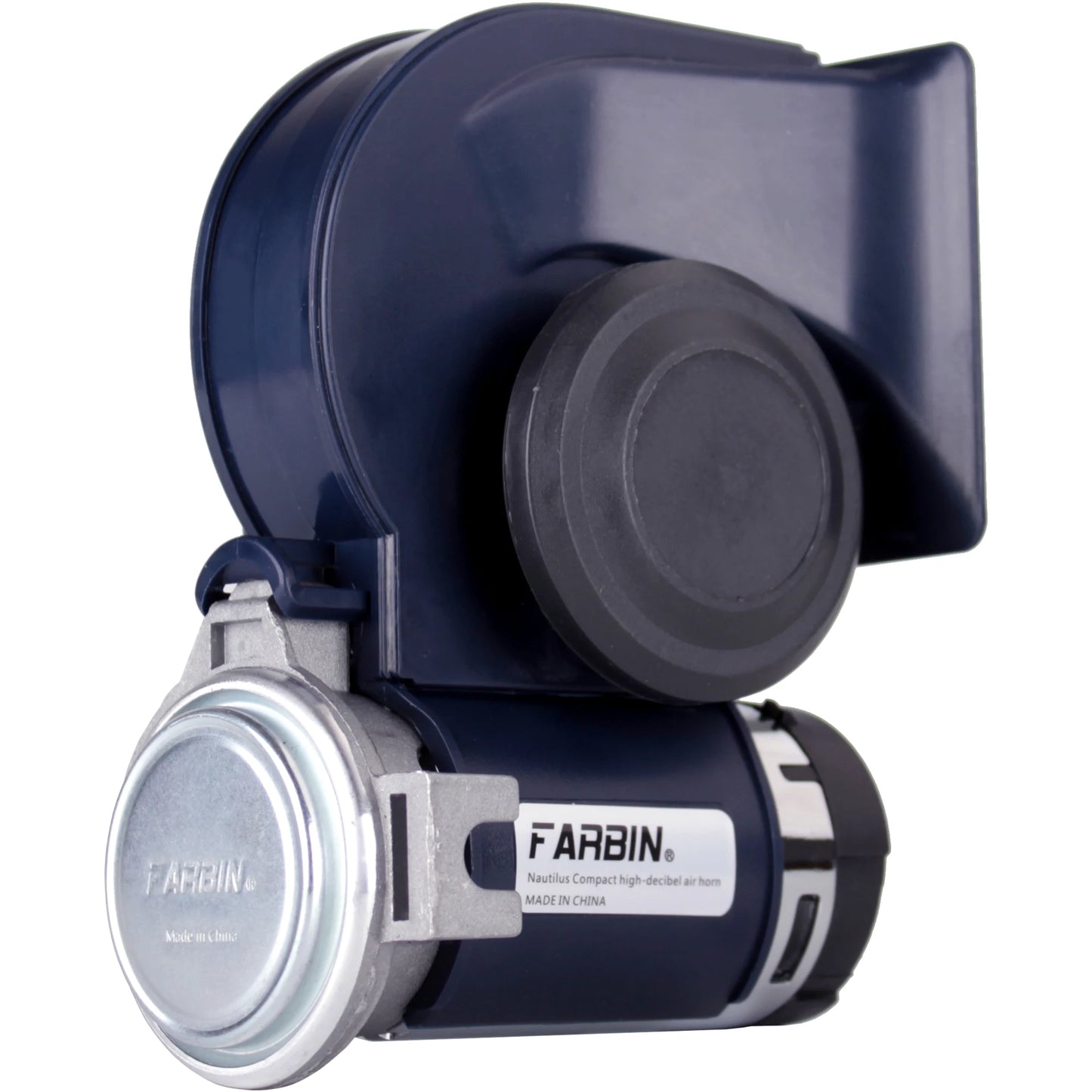 FARBIN Snail Air Horn With Compressor Relay Harness 150db