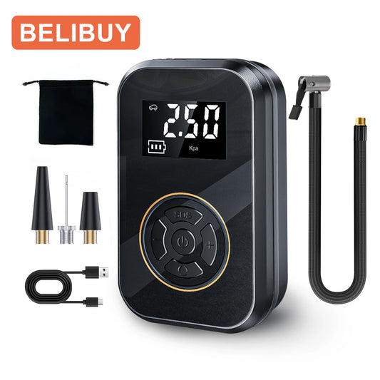 BELIBUY Portable Tire Inflator Car Tire Inflator Pump Mini Air Pump
