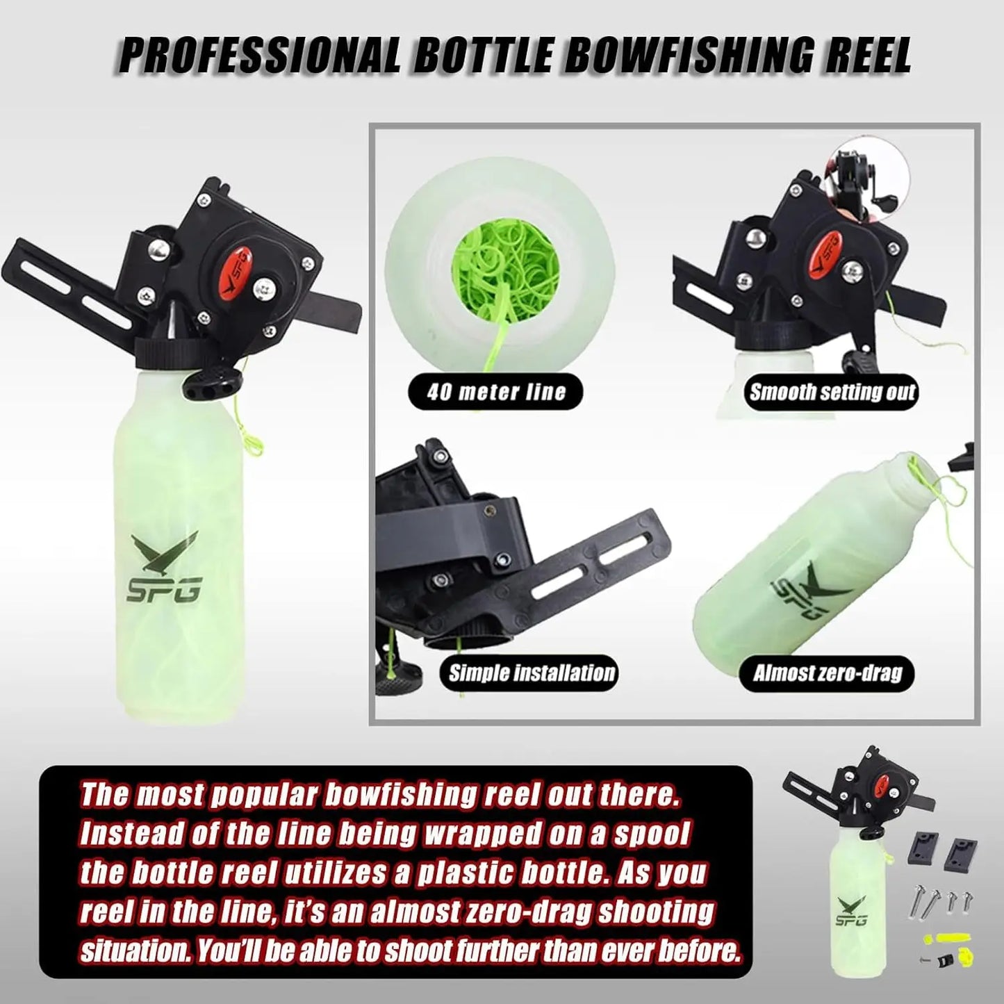 Archery Bowfishing Kit 30 60 Lbs Compound Bow With Gear