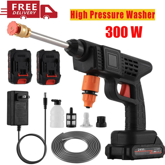 Cordless Pressure Washer 30Bar 300W With 12000mAh Battery