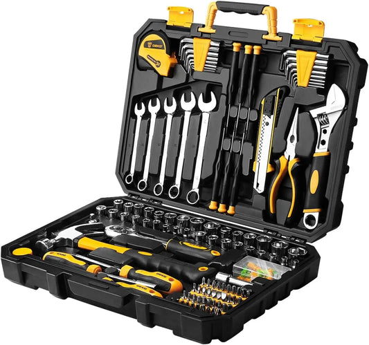 Deko 158 Piece Tool Set General Household Hand Kit Case
