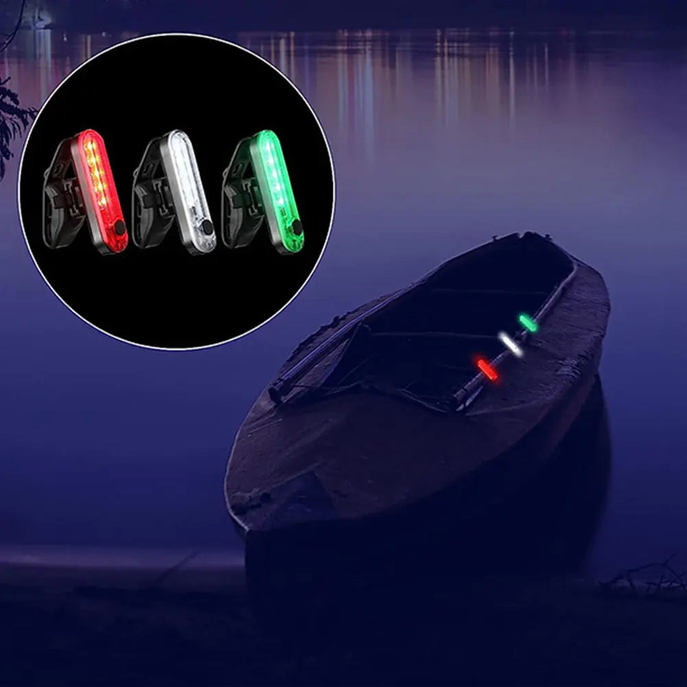 Led Boat Navigation Light Type C Charging 4 Modes Lamp